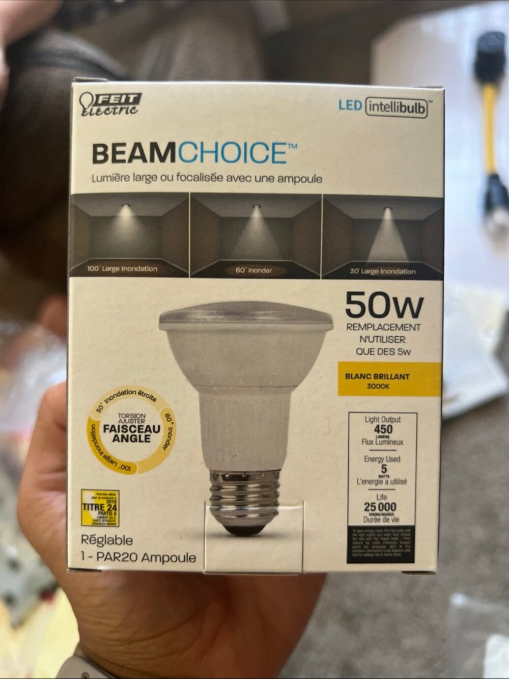 Feit Electric BeamChoice LED Intellibulb PAR20 - 50W Replacement 3000K Bright Wh